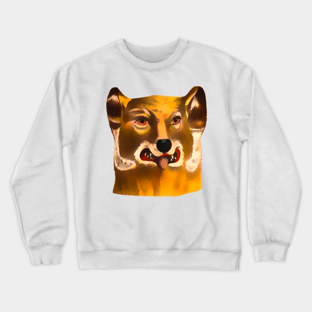 Stunned feline mask Crewneck Sweatshirt by Marccelus